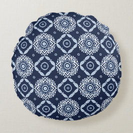 Elegant  decoratief bloemenpatroon rond kussen