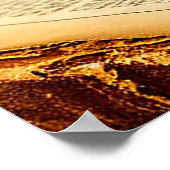 Elegant decoratief ei met landschappelijk decor poster (Hoek)