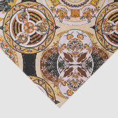 Elegant decoratief kunstgremium euveau Gold Brown Tissuepapier (Detail)