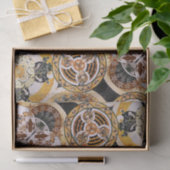 Elegant decoratief kunstgremium euveau Gold Brown Tissuepapier (Geschenk)