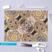 Elegant decoratief kunstgremium euveau Gold Brown Tissuepapier (Craft)