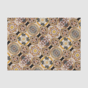 Elegant decoratief kunstgremium euveau Gold Brown Tissuepapier