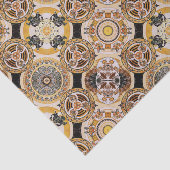 Elegant decoratief kunstgremium euveau Gold Brown Tissuepapier (Detail)