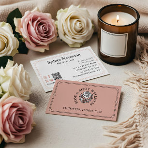 Elegant Decoratief Lijst Vrouwelijke Bloemen Roos Visitekaartje