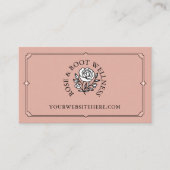 Elegant Decoratief Lijst Vrouwelijke Bloemen Roos Visitekaartje (Voorkant)