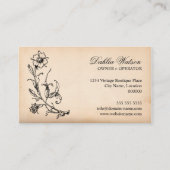 Elegant  Decoration Mode Boutique Visitekaartje (Achterkant)
