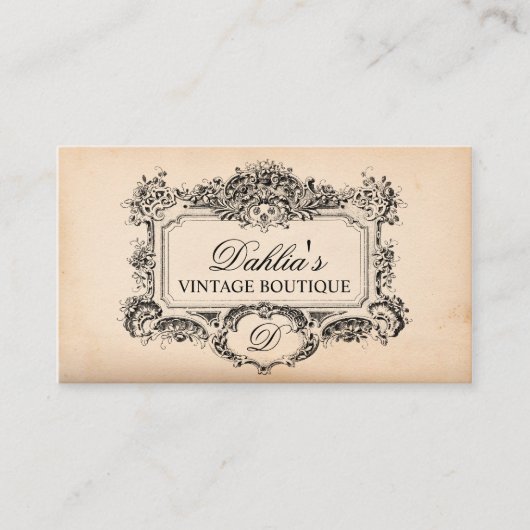 Elegant  Decoration Mode Boutique Visitekaartje (Voorkant)