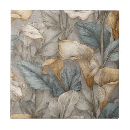 Elegant Decorative Calle Lilies  Tiles   Tegeltje