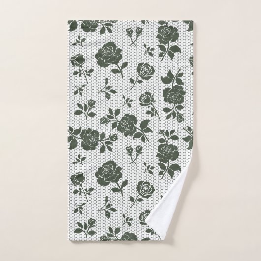 Elegant decorative floral patterned  bad handdoek (Handdoek)