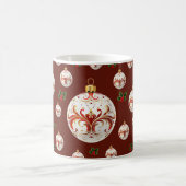 Elegant decorative holiday Christmas Koffiemok (Center)