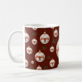 Elegant decorative holiday Christmas Koffiemok (Links)