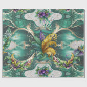 Elegant Decorative Mardi Gras Cadeaupapier (Vlak)