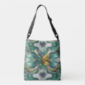 Elegant Decorative Mardi Gras Crossbody Tas (Achterkant)