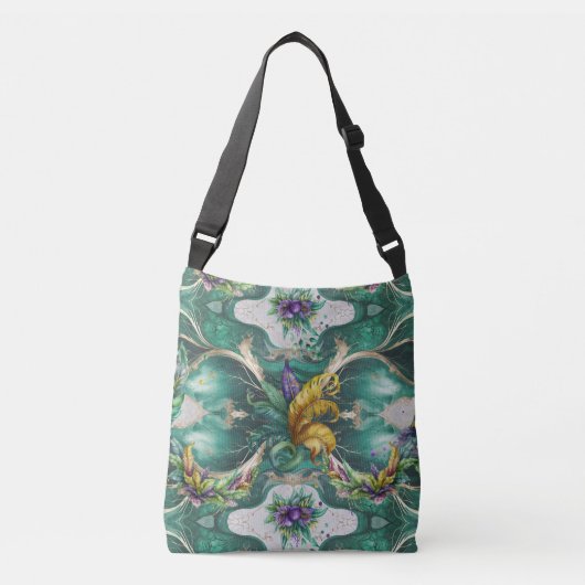 Elegant Decorative Mardi Gras Crossbody Tas (Voorkant)