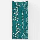 Elegant decorative White Border Holiday Banner (Verticaal)