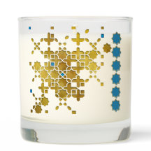 Elegant decorstuk met turquoise accenten