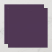 Elegant Deegal Minimal Paars Modern Wedding Kaart (Voorkant / Achterkant)