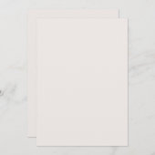 Elegant Deegal Minimal White en Red Modern Simpl Kaart (Voorkant / Achterkant)