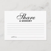 Elegant deel een begrafenis informatiekaartje (Voorkant)