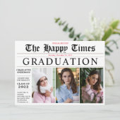 Elegant Deel je nieuws 3 Fotogradatie Partij Kaart (Staand voorkant)