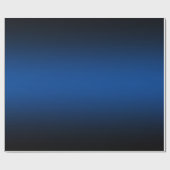 Elegant Deep Blue en Black Ombre Cadeaupapier (Vlak)