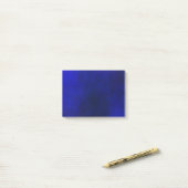 Elegant Deep Blue Gradient Plasma Post-it® Notes (Op bureau)