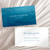 Elegant Deep Blue Ocean Zee Beach Visitekaartje