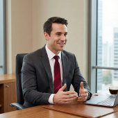 Elegant Deep Burgundy Abstract Wave Stropdas