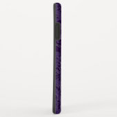 Elegant Deep Paarse Floral Lace Case-Mate iPhone Case (Achterkant/rechts)