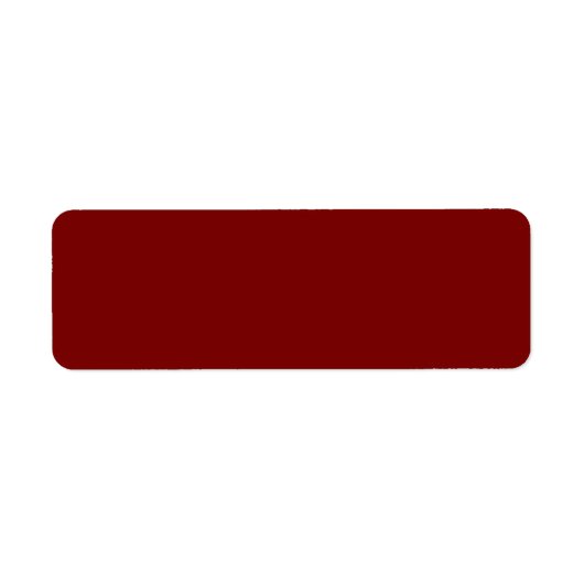 Elegant Deep Red Return Address Labels (Voorkant)