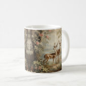 Elegant Deer Antiek Woodland Wildlife Koffiemok (Voorkant rechts)