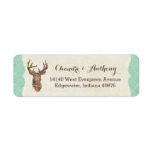 Elegant Deer Antlers Rustic country Weddenschap