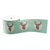 Elegant Deer Antlers Rustic country Weddenschap Grosgrain Lint (Spoel)