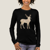 Elegant Deer Art T-shirt – Natuur-geïnspireerde Wi (Voorkant)