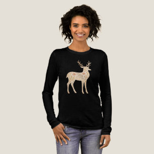Elegant Deer Art T-shirt – Natuur-geïnspireerde Wi