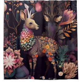 Elegant Deer Design Shower Curtain Douchegordijn