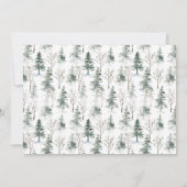 Elegant Deer Kerstmis HOLIDAY OPEN HUUSE Kaart (Achterkant)