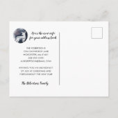 Elegant Deer Winter Scene Holiday Moving Aankondigingskaart (Achterkant)