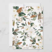 Elegant Deer Woodland Fawn Baby shower per post Kaart (Achterkant)