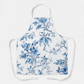 Elegant Delft Blue and White Floral Schort (Voorkant)