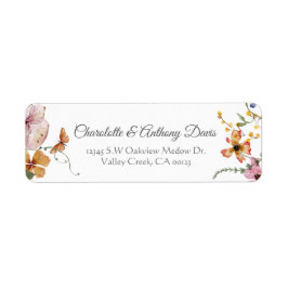 Elegant Delicate Floral Secret Garden Wedding Etiket