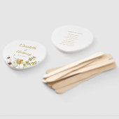 Elegant Delicate Floral Secret Garden Wedding Handwaaier (Niet-gemonteerd)