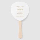 Elegant Delicate Floral Secret Garden Wedding Handwaaier (Achterkant)