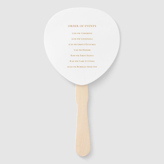 Elegant Delicate Floral Secret Garden Wedding Handwaaier (Achterkant)