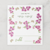 Elegant Delicate Paarse Orchids Bohemian Plaatskaartje (Buitenkant ongevouwen)
