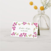 Elegant Delicate Paarse Orchids Bohemian Plaatskaartje (Achterkant)