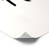 Elegant Delicate Script Stay Calm & Stay Home Poster (Hoek)