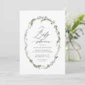 Elegant delicate waterverf blad botanisch (Staand voorkant)