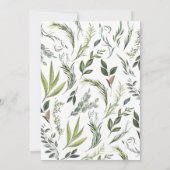 Elegant delicate waterverf blad botanisch (Achterkant)