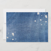 Elegant Denim en Diamonds Photo Invitation Kaart (Achterkant)
